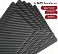 Plaque en fibre de carbone 3K sergé uni, fournie directement par le fabricant, résistance T700/T800/T1100, épaisseur 0,2-60 mm