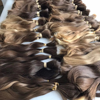 Fournisseur chinois Matériel de cheveux 100 kilos Cheveux européens vierges blonds naturels Cheveux ukrainiens russes en vrac