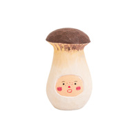 Doux mignon sculpté à la main champignon ornements créatif gravure sur bois pour la décoration intérieure cadeaux bureau bureau accessoires décoratifs