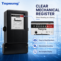 Tepsung DT862 Meter Listrik Tiga Fasa Empat Kawat Bahan Bakelite Kelas Akurasi 2 Tampilan Analog 60/125A 50/60Hz