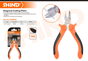 Alicate Cortador de Alambre SHIND 94002, Herramienta Manual, Alicates de Corte <span class=keywords><strong>Diagonal</strong></span> de 115 mm (4.5'') - Product Image 2