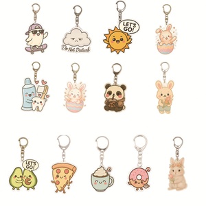 Llavero acrílico transparente Vograce Pro con logo personalizado, llavero de plástico de anime, llavero acrílico personalizado, dijes de plástico, llavero impreso - Product Image 4