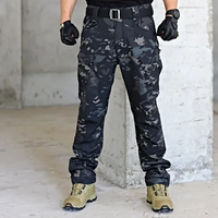 Pantalon cargo tactique sportif pour homme, en polaire, pour la chasse, l'escalade, imperméable, respirant, chaud, softshell, pour l'entraînement