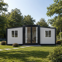 Maison conteneur extensible de luxe à structure en acier pour glamping, cabane de vacances et projets de tourisme écologique