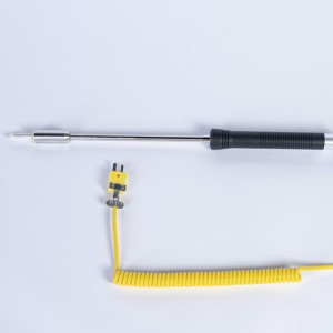 Sonde thermocouple à pointe acérée en acier inoxydable pour mesure précise de la température des métaux fondues en laboratoire - Product Image 2