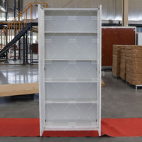 Meuble de rangement de bureau en acier métallique à double porte pour documents et dossiers