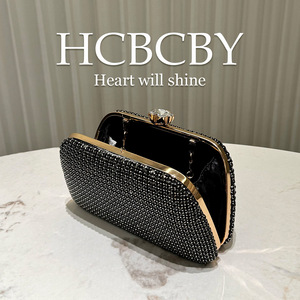 Elegante Pochette Nera Scintillante per Donne, <span class=keywords><strong>Borsa</strong></span> da Sera Luccicante per Feste ed Eventi - Product Image 4