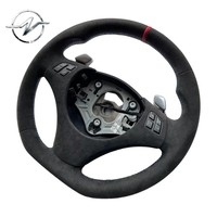 Volant sport en cuir YZ Brand 50 mm, 4 branches, pour BMW Série 1 et 3 (E90, E91, E92, E93, M3, E82, E81, E87, E88)