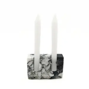 HZX热卖独特大理石工艺品香气Mubkhar蜡融化取暖器烛台灯笼和蜡烛罐
