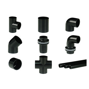 Raccord coudé en PVC noir pour aquarium, 20-50 mm, connecteur durable pour pièces de plomberie de réservoir aquatique - Product Image 2