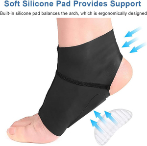 Attelle de soutien de la voûte plantaire et de la cheville avec coussinets en gel, protection enveloppante pour les éperons calcanéens, soulagement de la douleur aux pieds et des voûtes plates - Product Image 2