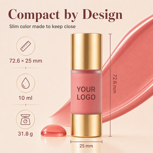บลัชออนเนื้อลิควิดแบบหยด <span class=keywords><strong>Hourglass</strong></span> เนื้อแมตต์ สีชัด ติดทนนาน ให้ลุคธรรมชาติ รับทำโลโก้ตามสั่ง เครื่องสำอางสำหรับใบหน้า - Product Image 6