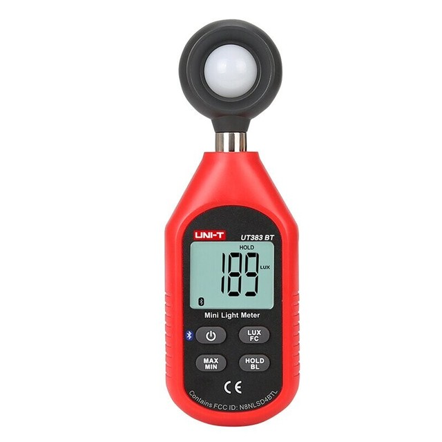 UNI-T UT383 UT383BT Mini Light Meter Digital Professional Luxometer 199900Lux 18500FC Illuminometer Photometer Light Lux Meter