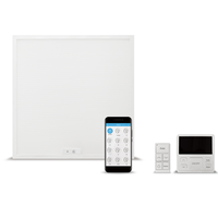 DE Warehouse CE CB RoHS 30W 150lm/W PIR capteur de lumière du jour panneaux lumineux intelligents 600x600mm panneau LED mince