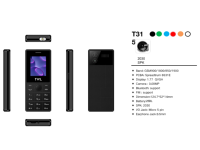 Teléfono Móvil Básico 2G con Doble SIM, Pantalla de 1.77 Pulgadas, Linterna, Juegos, Fotos, Radio FM, Diseño Moderno y Batería de Gran Capacidad