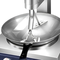 Cuisinière Wok Automatique en Acier Inoxydable, Machine à Frire Électrique 5000W, Appareil de Cuisson de Comptoir SMK-TSJB-OA5