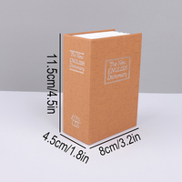 Caisse de Sécurité Promotionnelle en Forme de Mini-Livre Dictionnaire, Coffre-Fort Portable à Clé pour Argent, Petite Boîte à Monnaie, Cadeaux