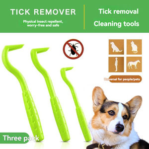 Nouvel outil de suppression des puces et tiques pour chiens et chats, extracteur de puces en plastique pratique pour le toilettage et le nettoyage des animaux - Product Image 2