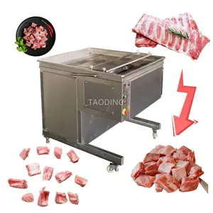 Industrial Pork Ribs Cube Cutter Cutting Machine Fresh Lamb Chops Dicer Dicing Machine Automatic Beef Meat Cube Cutter