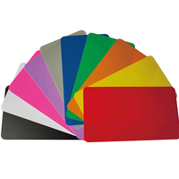 Digital druckbare leere einfarbige PVC-Karten Gelb Rosa Blau Schwarz Rot Grün