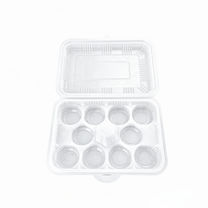 Bandeja de 10 compartimentos para Xiaolongbao con tapa, tipo concha, para llevar, contenedor desechable de PP para Shaomai, dumplings al vapor y dim sum - Product Image 3