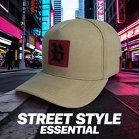 Gorra de Béisbol Ajustable con Parche Bordado del Logotipo 'B' en Color Caqui para Hombre y Uso Diario
