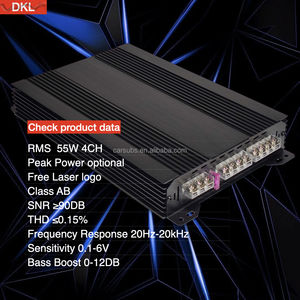 Haut-parleur de porte de <span class=keywords><strong>voiture</strong></span> Ampilifer RMS 55W 4CH Car AMP <span class=keywords><strong>4</strong></span> Channels EQ Peak 5800W Full range Car Amplifier Class AB - Product Image 3