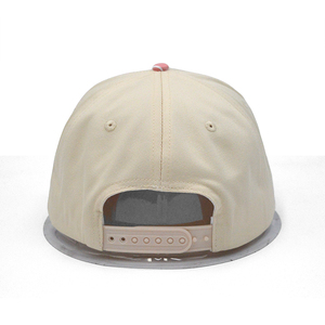 Màu hồng thêu logo Crochet người đàn ông Snapback cổ điển ngắn vành USA Canada hai giai điệu Mũ bóng chày - Product Image 3