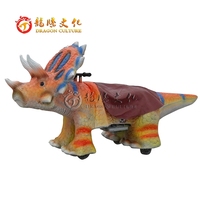 Dinosaure animatronique tricératops coulissant, grand modèle, nouveau, durable, populaire, vente chaude 2024, pour parc d'attractions