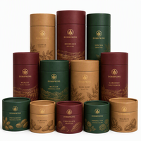Porte-bougie d'aromathérapie personnalisable, emballage d'huile parfumée, tubes en carton gaufré à chaud en polyéthylène et cire