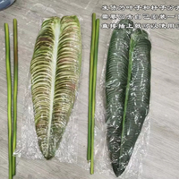 KEWEI-J974 Tanaman Daun Buatan Monstera Besar Philodendron dengan Sentuhan Lateks Asli