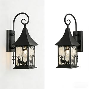 Lámpara de Pared LED Regulable de Acero Inoxidable para Exteriores, Diseño de Ciervo, Impermeable, para Puerta de Villa, Balcón, Pasillo, Jardín - Product Image 6