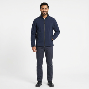 Fabricants de vêtements imperméables à col montant, veste softshell pour homme, veste d'hiver personnalisée, doublée en polaire pour l'extérieur - Product Image 1