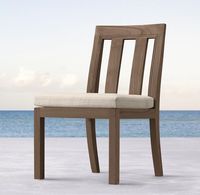Ensemble de salle à manger extérieure pour hôtel, mobilier de patio de villa, chaises de salle à manger modernes en teck de luxe, coussins imperméables, garantie 2-3 ans