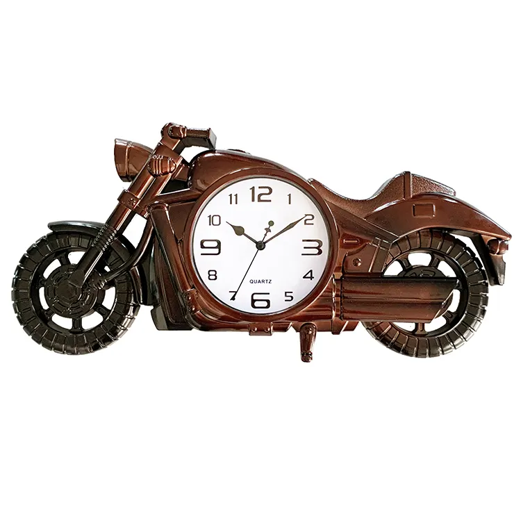 Design Cool Clock Branded Motorbike Shape Wall Clocks Clock Plastic Living Room Single Face 1PCS AA Battery 24 NE-433 / 433-1