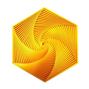 Cubo Infinito de Plástico Impreso en 3D y Juguete Giratorio Hexagonal |   Juguetes de Escritorio para Aliviar el Estrés y la Ansiedad, para Necesidades Sensoriales - Product Image 2