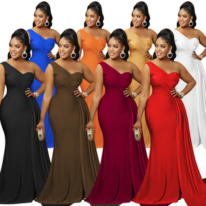 Robes <span class=keywords><strong>de</strong></span> soirée longues pour femmes, couleur unie, respirantes, haut <span class=keywords><strong>de</strong></span> gamme, pour mariage, vente en gros à bas prix - Product Image 1