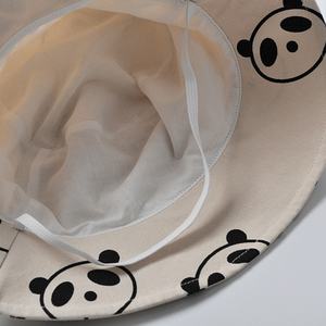 Lindo Sombrero de Pescador con Forma de Panda para Bebés y Niños, Protección Solar para la Cabeza, Ideal para Viajes y Playa - Product Image 3