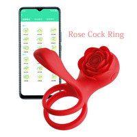 Great Force APP Fernbedienung Vibrator Sextoy Silikon Penisring für Paare Erwachsenen-Sexspielzeug für Männer Verzögerte Ejakulation