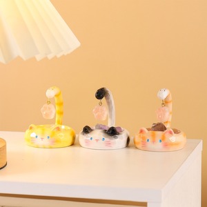 Caja Sorpresa de Resina con Figura de Gato Kawaii, Cristal Energético de Aromaterapia, Adorno de Escritorio, Regalo Decorativo - Product Image 4