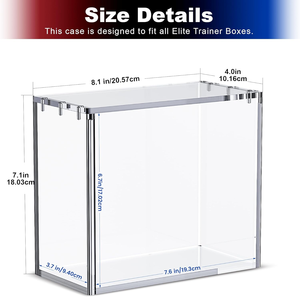 Acrylique <span class=keywords><strong>Elite</strong></span> Trainer Boîte <span class=keywords><strong>de</strong></span> collecte personnalisée Pratique Affichage complet Collection Booster Box Case - Product Image 3