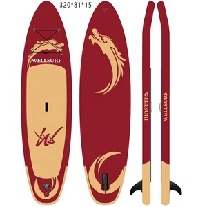 Tabla de Surf Inflable de Carreras de Doble Capa de PVC de 12'6 (381 cm) con Tecnología Drop Stitch, Color AMARILLO LUMINOSO - Product Image 3