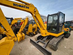 Excavatrice sur chenilles Komatsu PC56 de 5 tonnes avec godet de 0,2 m³ de capacité, machine de terrassement compacte hydraulique d'occasion - Product Image 2