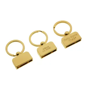 Usine personnalisé forme porte-clés matériel métal ZincAlloy porte-clés pour cadeaux porte-clés accessoires sac porte-clés crochets avec anneau fendu