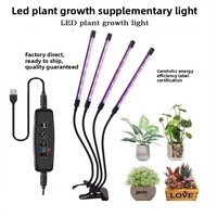 LED Plantengroei Lamp Clip Timer Vol Spectrum zonlicht Succulenten Bloemen en Gras Supplement Verlichting