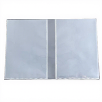 Album de cartes en polypropylène transparent ultra haute définition, design à deux compartiments, recharges à feuilles mobiles pour petites cartes et photos