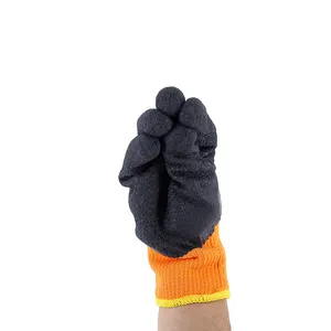 Factory Wholesale 10G TwoThreads Latex Finish Construction Gloves Industrial Safety Latex Coated Work Gloves