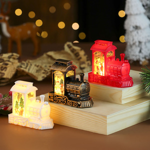Nueva Lámpara Decorativa con Forma de Locomotora, Lámpara de Noche con Diseño de Vela, Regalo de Navidad, Decoración Navideña - Product Image 1