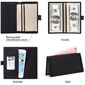 <span class=keywords><strong>Portefeuille</strong></span> long en cuir RFID pour <span class=keywords><strong>femme</strong></span> avec dragonne, <span class=keywords><strong>porte</strong></span>-monnaie, <span class=keywords><strong>porte</strong></span>-téléphone, <span class=keywords><strong>porte</strong></span>-chèquier avec poche zippée, pochette, <span class=keywords><strong>portefeuille</strong></span> en cuir - Product Image 2
