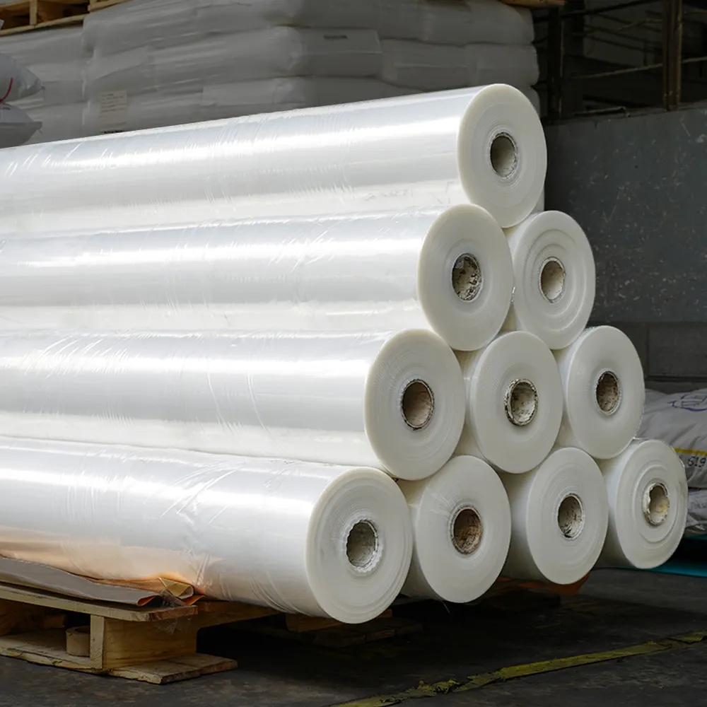 Clear PE wrap roll thickness 30-200 microns casting polyethylene plastic film roll